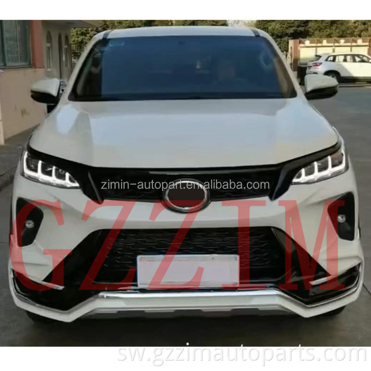 Mbele bumper grille mwili kits kichwa taa na taa mkia kwa fortu*er 2021